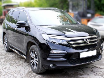 Пороги степ d-76 для Honda Pilot 2015-2018