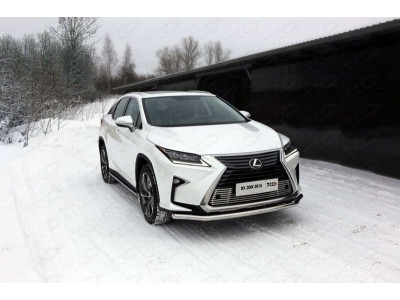 Защита переднего бампера 60 мм ТСС для Lexus RX-200t/350/450h 2015-2021