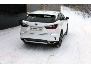 Защита заднего бампера центральная 60 мм для Lexus RX-200t/350/450h № LEXRX200t15-23