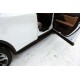 Пороги алюминиевые ТСС с накладкой чёрные для Lexus RX-200t/350/450h 2015-2021