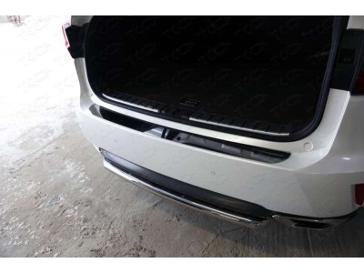 Защита заднего бампера центральная 60 мм ТСС для Lexus RX-200t/350/450h 2015-2021