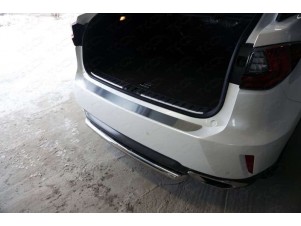 Накладка на задний бампер шлифованный лист надпись Lexus для Lexus RX-200t/350/450h № LEXRX200t15-15