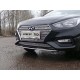 Защита переднего бампера 25 мм ТСС для Hyundai Accent 2018-2021