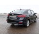 Защита штатных порогов 25 мм ТСС для Hyundai Accent 2018-2021