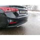 Защита заднего бампера 25 мм ТСС для Hyundai Accent 2018-2021