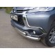 Защита передняя двойная 76-75 мм ТСС для Mitsubishi Pajero Sport 2016-2020