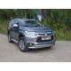 Защита передняя двойная 76-75 мм ТСС для Mitsubishi Pajero Sport 2016-2020
