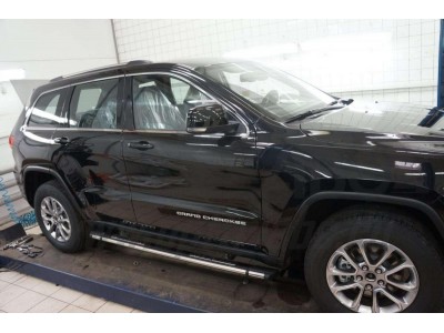 Пороги алюминиевые Emerald Black Турция для BMW X4 2014-2018