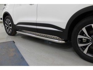 Пороги с площадкой 60,3 мм для Chery Tiggo 7 PRO MAX 4WD 2025-н.в. №CHERTIG7PM25-11