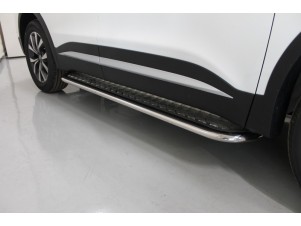 Пороги с площадкой 75х42 мм для Chery Tiggo 7 PRO MAX 4WD 2025-н.в. №CHERTIG7PM25-13