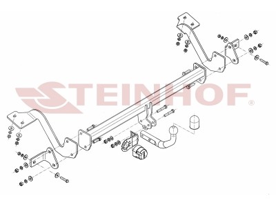 Фаркоп Steinhof шар A на базу 4380 мм для Citroen Berlingo/Peugeot Partner 2008-2021
