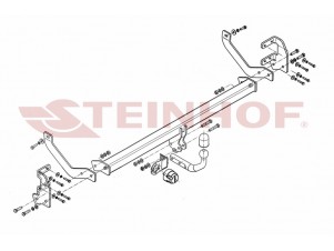 ТСУ Фаркоп Steinhof шар A на седан для Citroen C5 № C-037