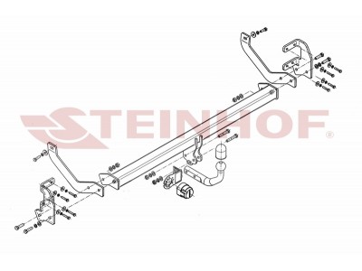 Фаркоп Steinhof шар A на седан для Citroen C5 2008-2017
