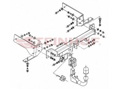 Фаркоп Steinhof шар BMC съёмный для Chevrolet Captiva 2006-2013