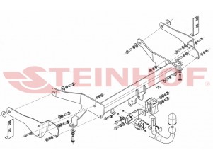 ТСУ Фаркоп Steinhof шар BMC съёмный для Chevrolet Captiva № C-279