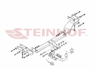 Фаркоп Steinhof шар A на универсал для Kia Ceed 2007-2012