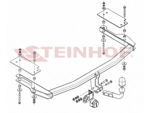 ТСУ Фаркоп Steinhof шар A на седан и хетчбек для Mazda 6 № M-022