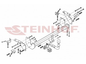 ТСУ Фаркоп Steinhof шар A для Mitsubishi ASX/Peugeot 4008/Citroen C4 Aircross № M-302