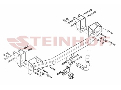 Фаркоп Steinhof шар A для Mitsubishi Outlander 2012-2021
