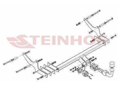 Фаркоп Steinhof шар BMA съёмный на универсал для Renault Laguna 3 2007-2015