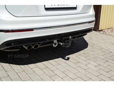 Фаркоп для Skoda Kodiaq 2017-2023, Volkswagen Tiguan 2007-2016, 2016-н.в., Skoda Karoq 2017-н.в. быстросъемное крепление шара