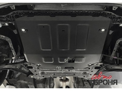 Защита картера + КПП (сталь) + комплект крепежа для Hyundai Bayon 2021-н.в. (V - 1.4 AT)