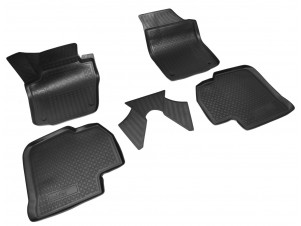 Коврики салона Norplast чёрные для Volkswagen Polo/Skoda Rapid № NPA11-C81-650-1