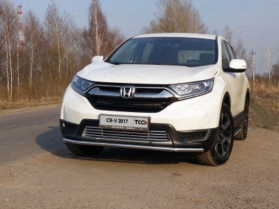 Защита переднего бампера 42 мм ТСС для Honda CR-V 2017-2021