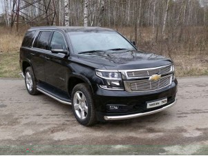 Защита переднего бампера 76 мм для Chevrolet Tahoe № CHEVTAH12-09