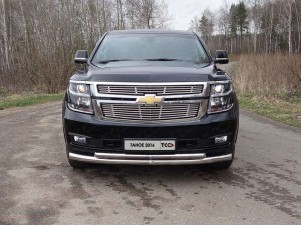 Защита передняя двойная 76-50 мм для Chevrolet Tahoe № CHEVTAH12-14