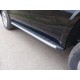 Пороги алюминиевые ТСС с накладкой серебристые для Chevrolet Tahoe 2016-2021