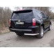 Защита задняя овальные уголки 75х42 мм ТСС для Chevrolet Tahoe 2016-2021