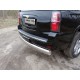 Защита заднего бампера овальная 120х60 мм ТСС для Chevrolet Tahoe 2016-2021