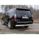 Защита заднего бампера овальная 120х60 мм ТСС для Chevrolet Tahoe 2016-2021