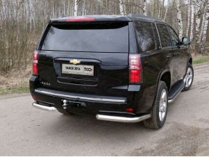 Защита задняя уголки 76 мм для Chevrolet Tahoe № CHEVTAH16-17