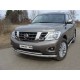 Защита передняя двойная 76-60 мм ТСС для Nissan Patrol 2014-2021