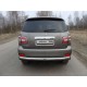 Защита заднего бампера овальная 75х42 мм ТСС для Nissan Patrol 2014-2021