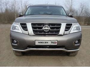 Защита переднего бампера кенгурин 60 мм для Nissan Patrol № NISPATR14-03