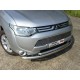 Защита передняя двойная 60-50 мм ТСС для Mitsubishi Outlander 2012-2014