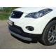 Защита передняя овальная двойная 75-42 мм ТСС для Infiniti QX50/EX25/EX35/EX37 2007-2016