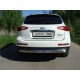 Защита заднего бампера овальная овальная 75-42 мм ТСС для Infiniti QX50/EX25/EX35/EX37 2007-2016
