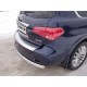 Защита заднего бампера овальная 75х42 мм ТСС для Infiniti QX80 2014-2018