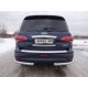 Защита заднего бампера уголки 76 мм ТСС для Infiniti QX80 2014-2018