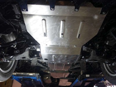 Защита КПП ТСС алюминий 4 мм для Nissan Patrol/Infiniti QX56/QX80 2011-2021
