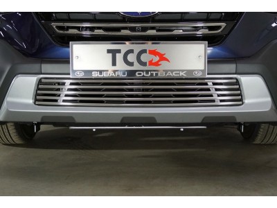 Решетка радиатора 12 мм ТСС для Subaru Outback VI Рестайлинг 2022 – н.в.