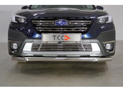 Защита передняя нижняя 60,3 мм ТСС для Subaru Outback VI Рестайлинг 2022 – н.в.