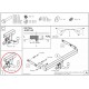 Фаркоп оцинкованный Galia шар A для Audi A6/A6 Allroad/A7 2010-2021