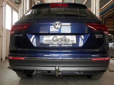 Фаркоп оцинкованный Galia шар A для Audi Q3/Volkswagen Tiguan 2007-2018