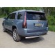 Защита заднего бампера овальная 75х42 мм ТСС для Cadillac Escalade 2015-2021