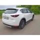 Пороги овальные с проступью 75х42 мм ТСС для Mazda CX-5 2018-2021
